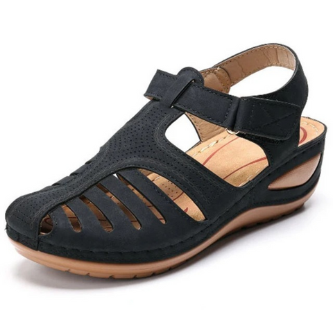 Sandali Ortopedici Comodi Eleganti da Donna – Design Romani con Punta Chiusa, Traspiranti, Leggeri, Facili da Indossare, per Passeggiate Lunghe