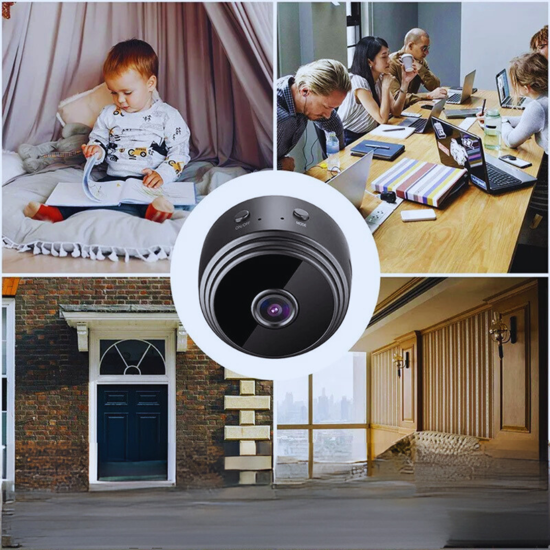Telecamera di sorveglianza WiFi compatta HD 1080P – Sicurezza domestica wireless