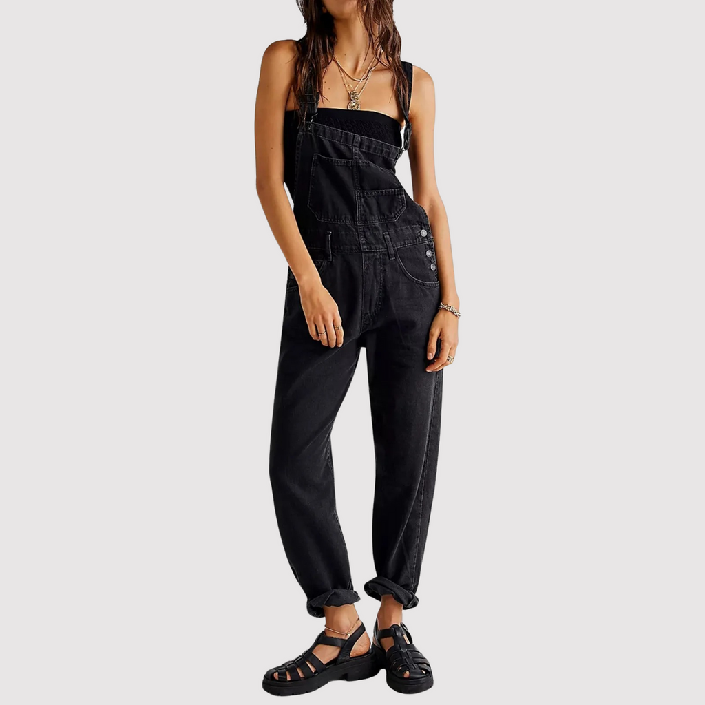Salopette in denim da donna dallo stile casual e cool