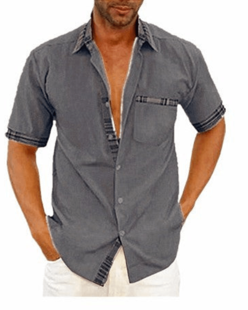 Camicia classica sartoriale da uomo a maniche lunghe