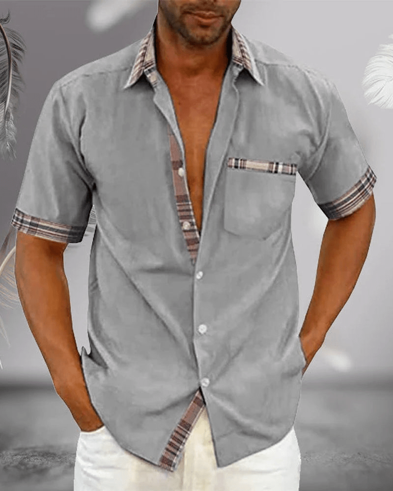 Camicia classica sartoriale da uomo a maniche lunghe