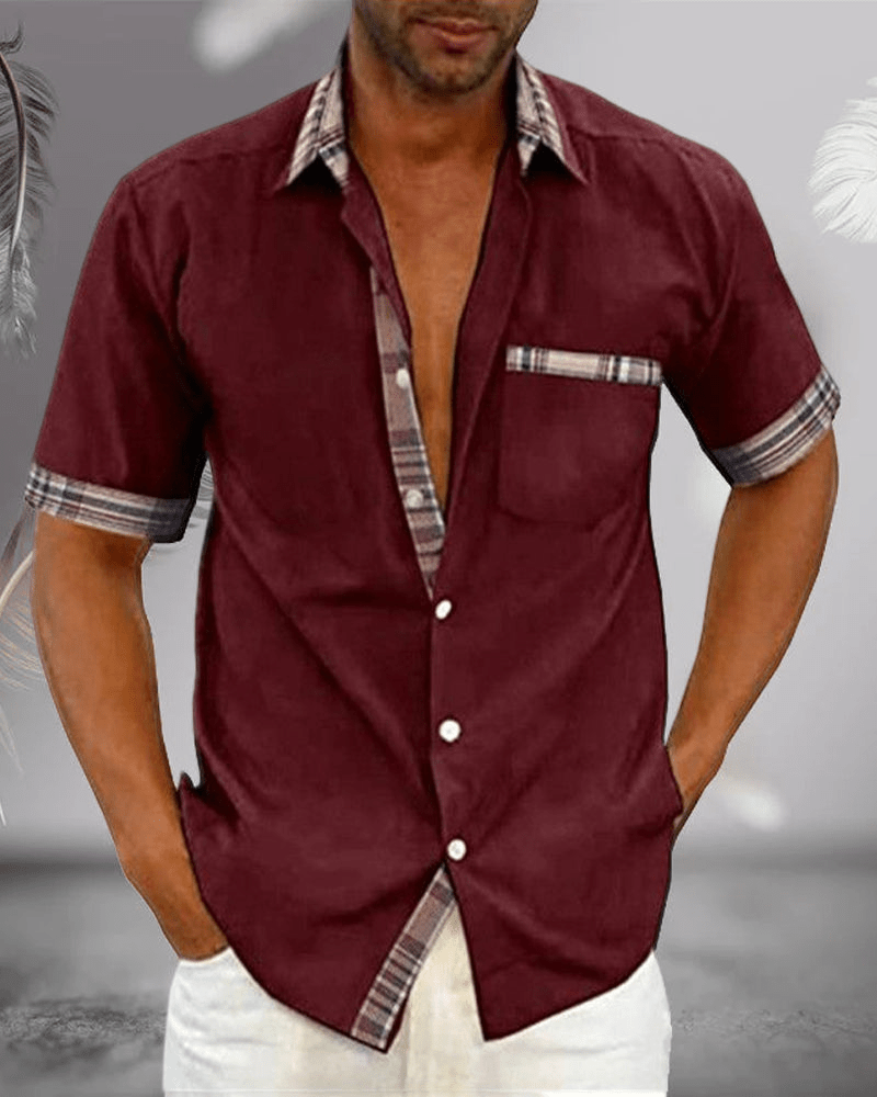 Camicia classica sartoriale da uomo a maniche lunghe