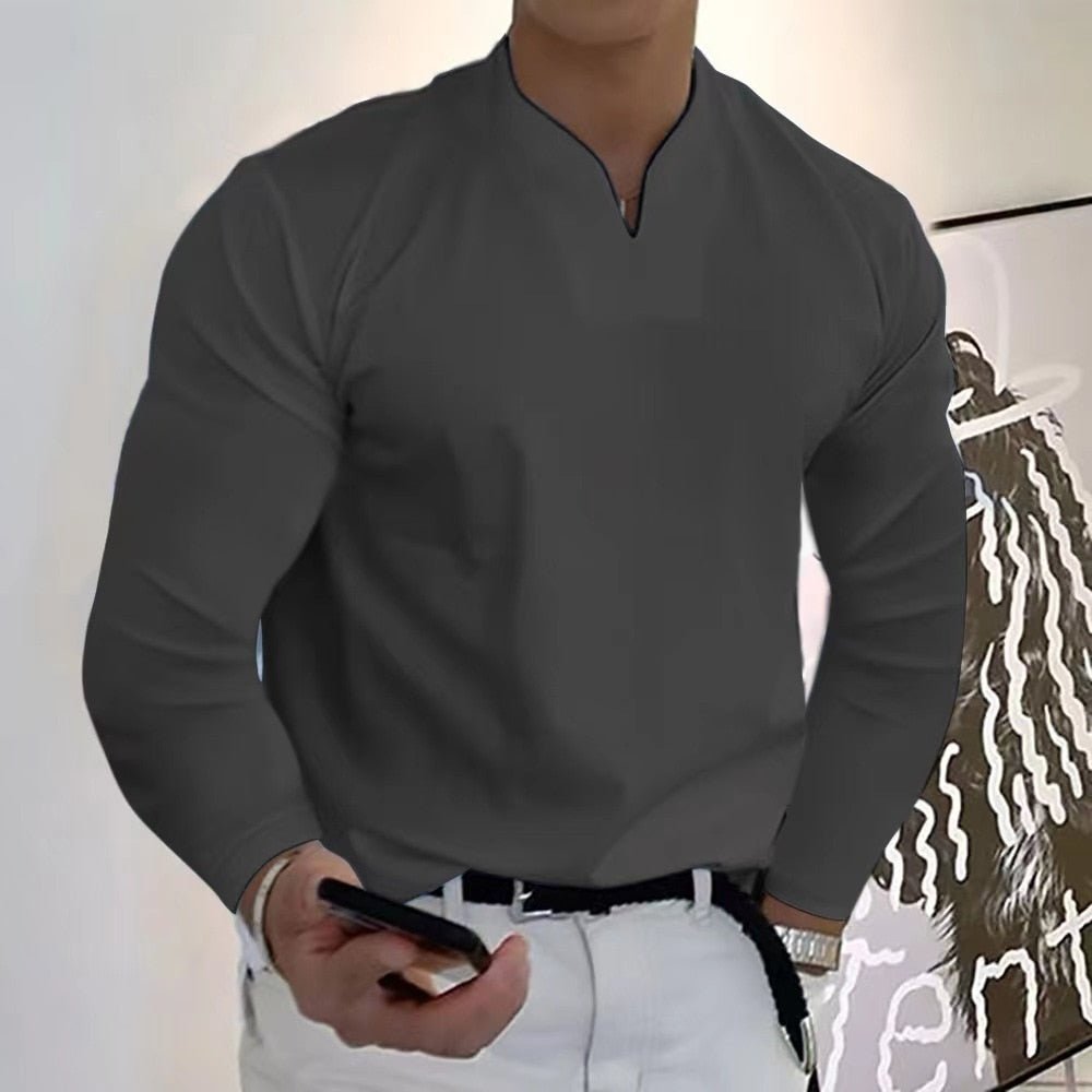 Camicia senza bottoni da uomo Premium Sweat Wicking
