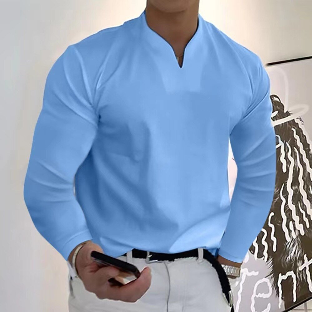 Camicia senza bottoni da uomo Premium Sweat Wicking