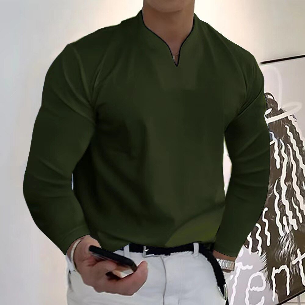 Camicia senza bottoni da uomo Premium Sweat Wicking