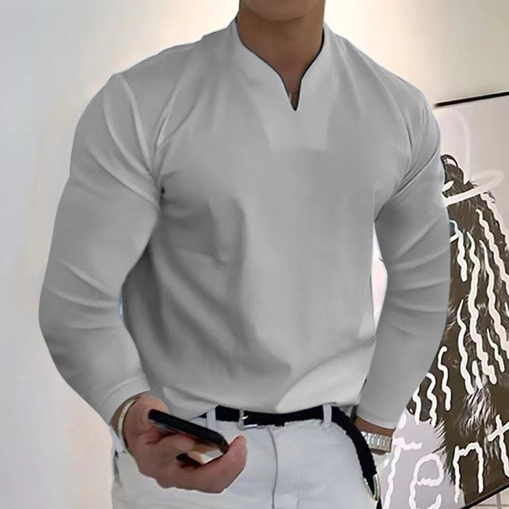 Camicia senza bottoni da uomo Premium Sweat Wicking