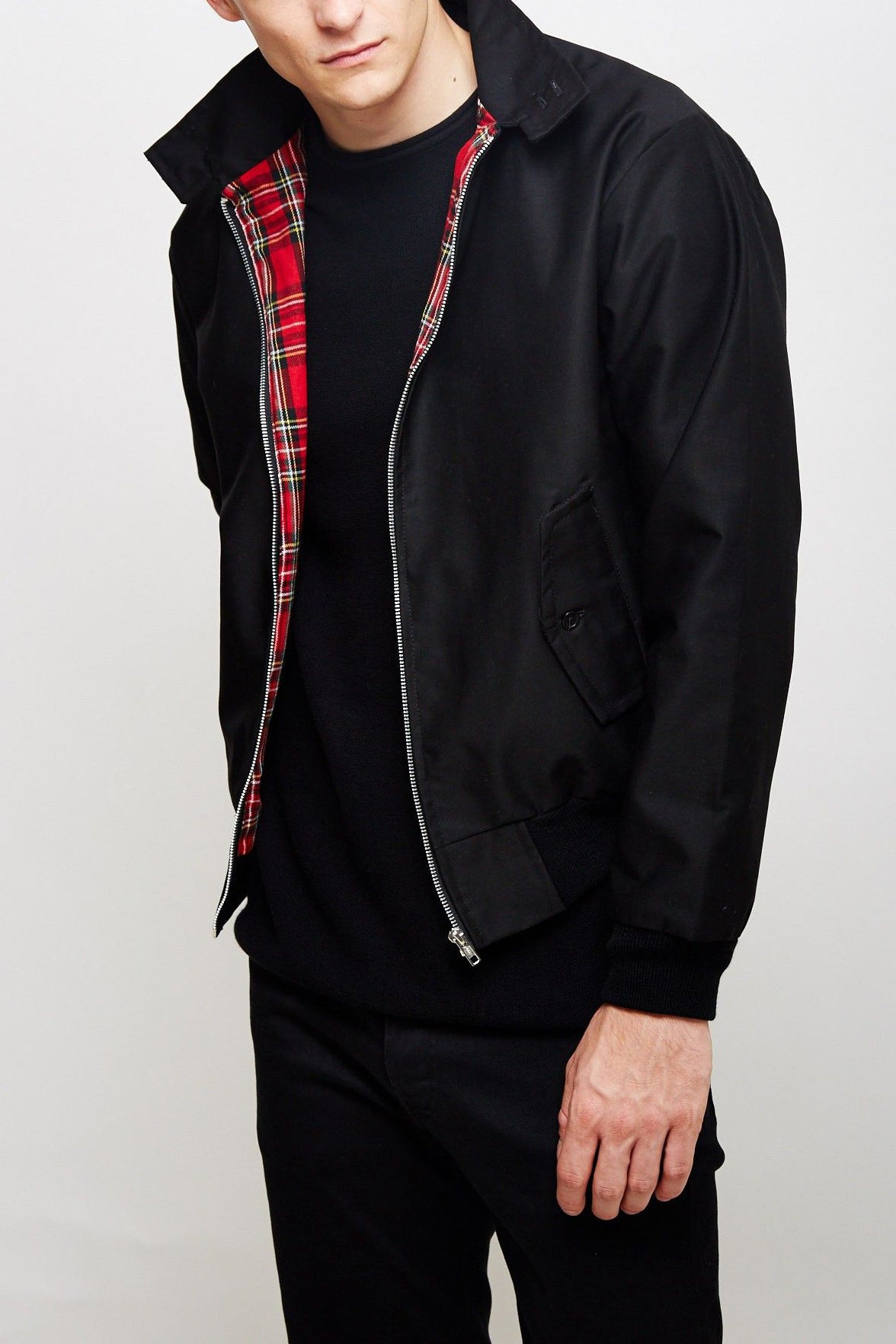 Giacca multistrato con cerniera da uomo alla moda - Cappotto autunnale casual moderno