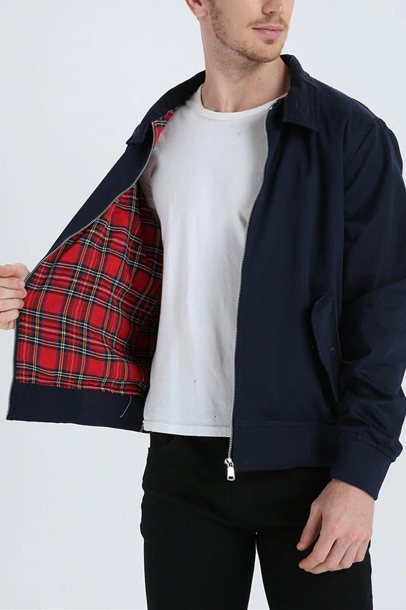 Giacca multistrato con cerniera da uomo alla moda - Cappotto autunnale casual moderno