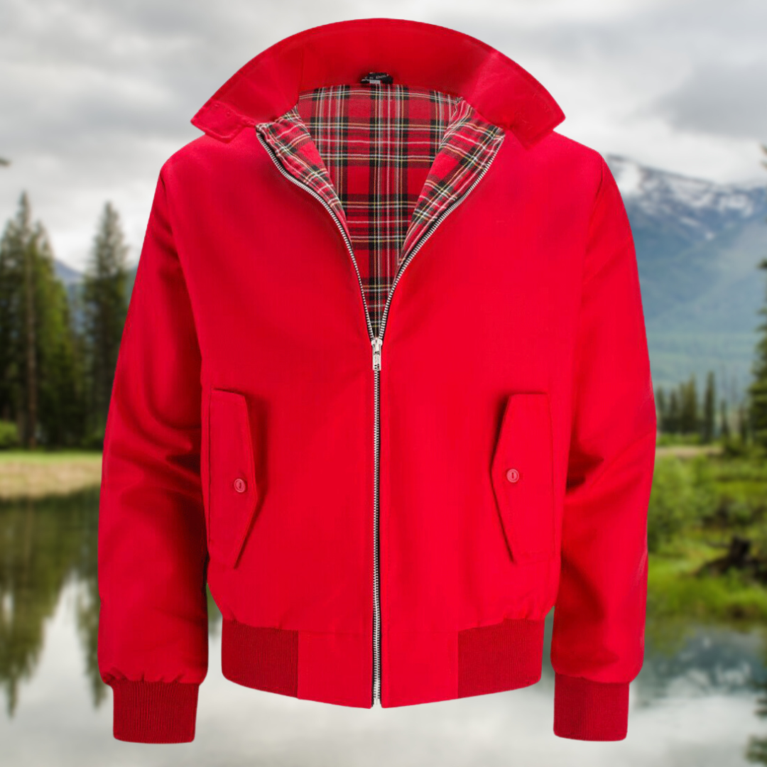 Giacca multistrato con cerniera da uomo alla moda - Cappotto autunnale casual moderno