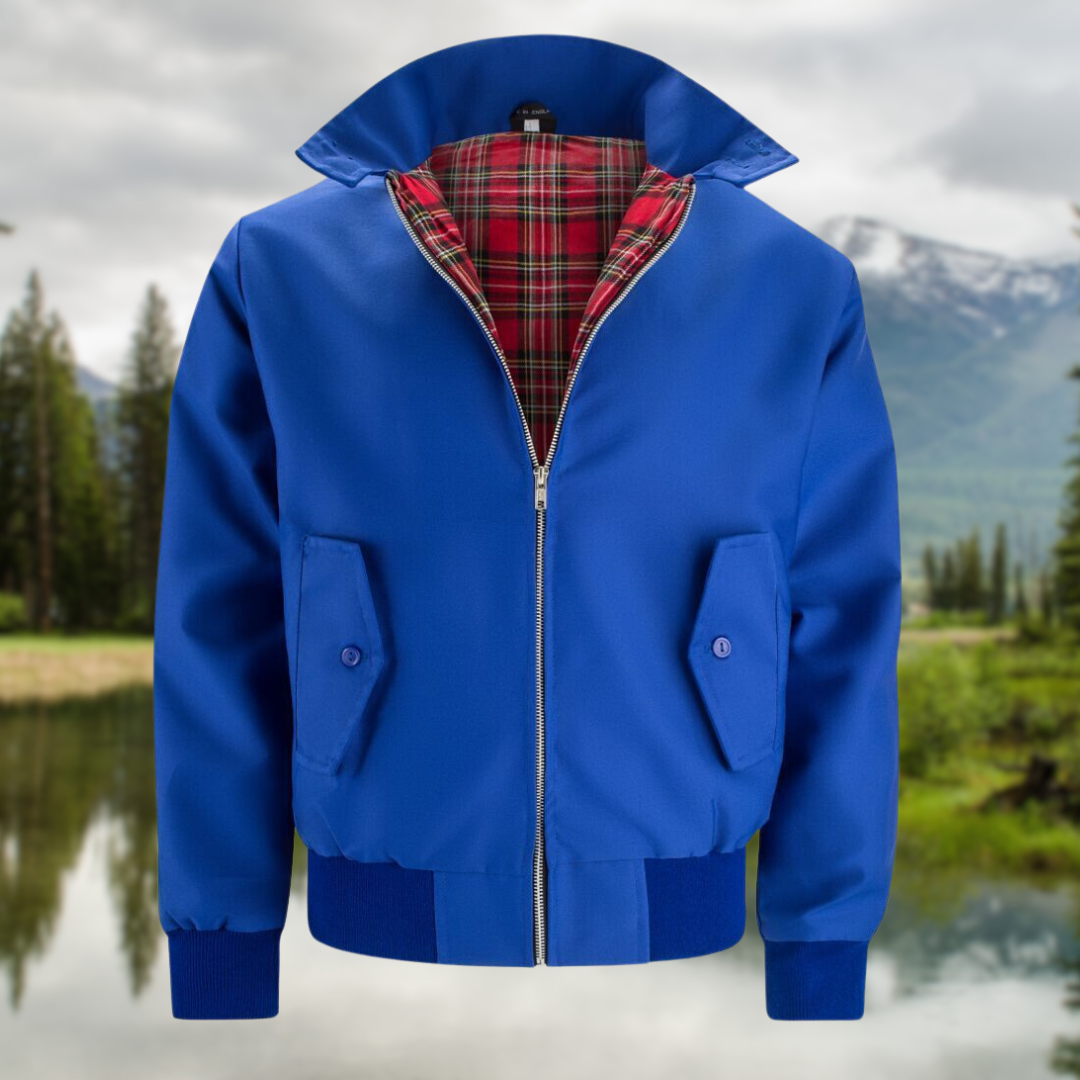 Giacca multistrato con cerniera da uomo alla moda - Cappotto autunnale casual moderno