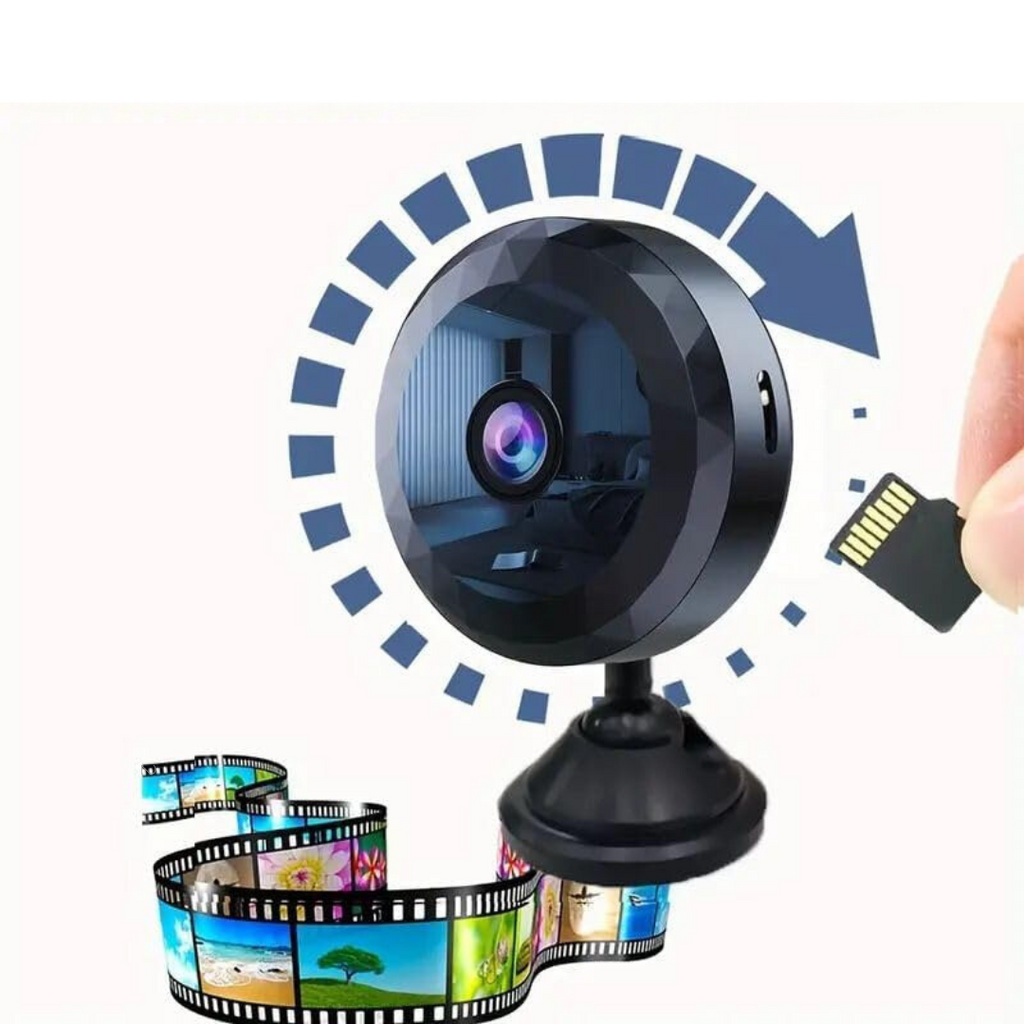 Telecamera di sorveglianza WiFi compatta HD 1080P – Sicurezza domestica wireless