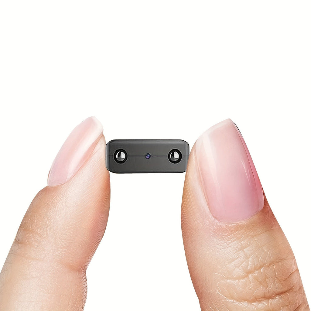 Telecamera miniaturizzata Full HD ultracompatta - Telecamera di sicurezza wireless 1080P con visione notturna, rilevamento del movimento, sorveglianza portatile per interni ed esterni