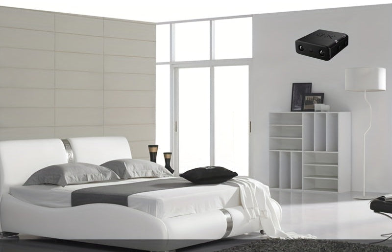 Telecamera miniaturizzata Full HD ultracompatta - Telecamera di sicurezza wireless 1080P con visione notturna, rilevamento del movimento, sorveglianza portatile per interni ed esterni
