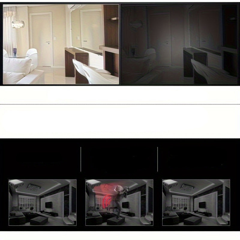 Telecamera miniaturizzata Full HD ultracompatta - Telecamera di sicurezza wireless 1080P con visione notturna, rilevamento del movimento, sorveglianza portatile per interni ed esterni