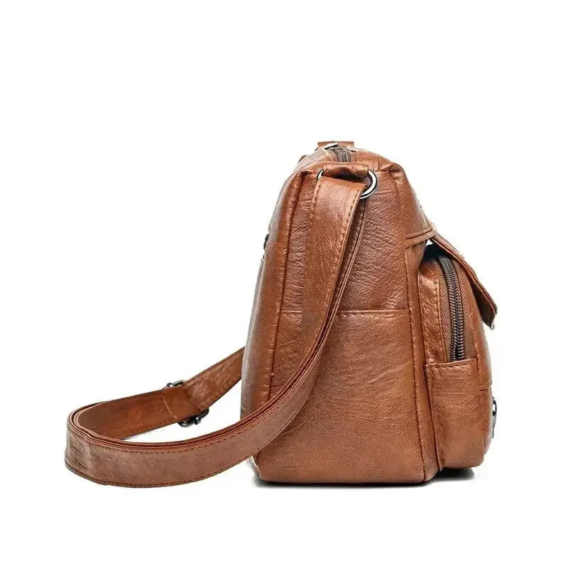 Borsa a tracolla vintage in morbida pelle da donna 'Love'