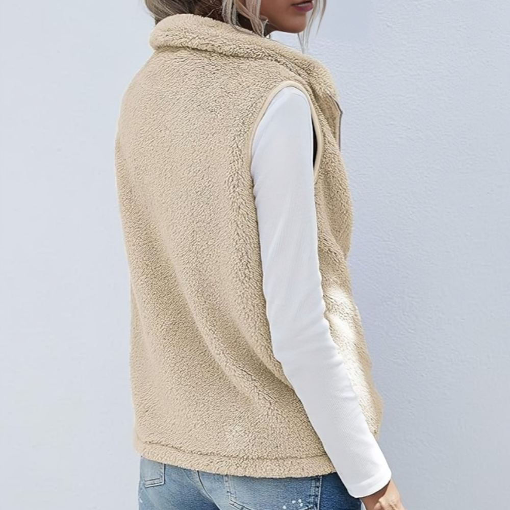 Comodo gilet da donna | Con cerniera