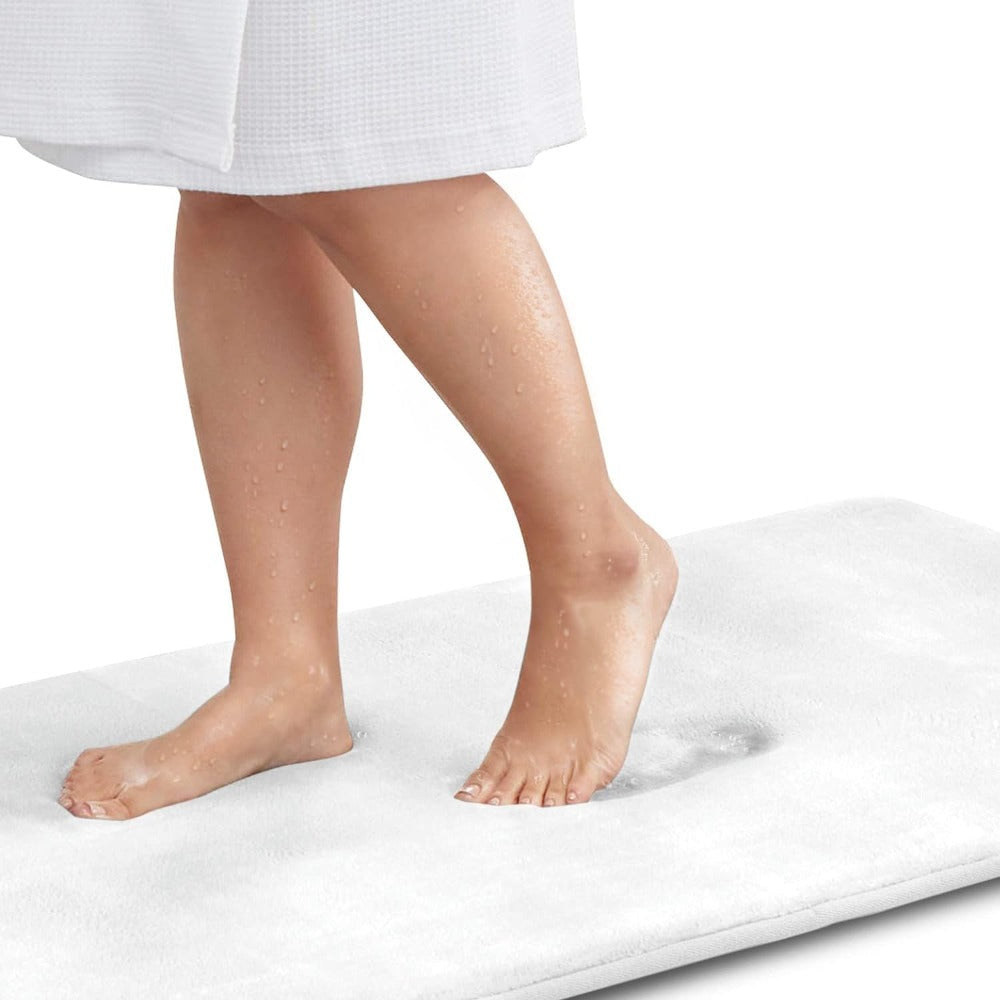 Tappetino da bagno in memory foam di lusso premium - Tappetino da bagno antiscivolo ad asciugatura rapida, morbido e confortevole per doccia e vasca da bagno