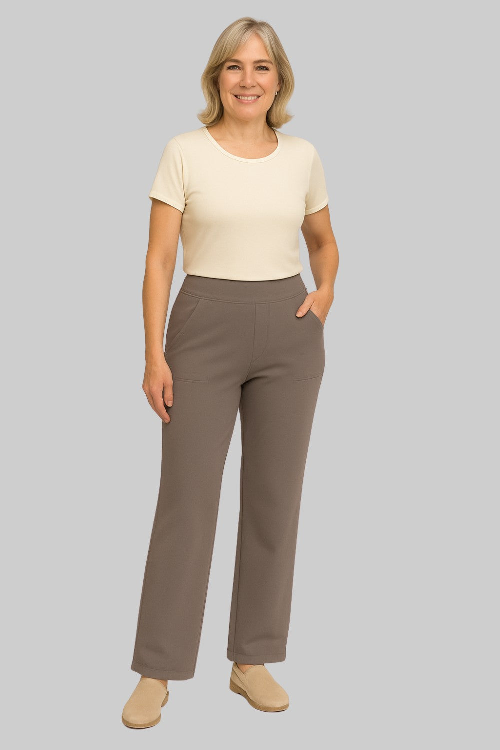Pantaloni da yoga morbidi ed eleganti da donna - Abbigliamento sportivo a vita alta